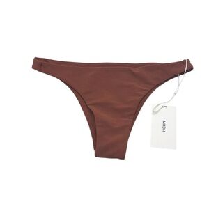 NWT Mikoh Brown Thong Bikini Bottom Size Small